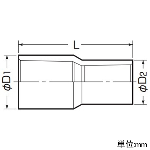 未来工業 異径ソケット ドレンパイプ付属品 DP-16⇔DP-20 ミルキーホワイト 異径ソケット ドレンパイプ付属品 DP-16⇔DP-20 ミルキーホワイト DPI-2016 画像2