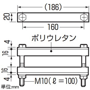 未来工業 ケーブルクランプ 中量用 ケーブル厚さ〜50mm・幅〜150mm ケーブルクランプ 中量用 ケーブル厚さ〜50mm・幅〜150mm C-701 画像2