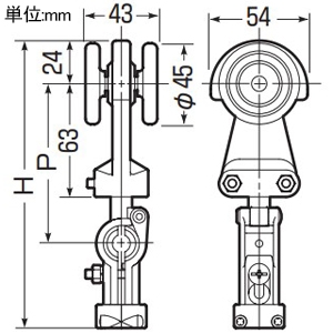 未来工業 ケーブルカッシャー ハンガーレール用 ダイケン4号用 50D4型 ケーブル径φ10〜20mm 吊り数1 ケーブルカッシャー ハンガーレール用 ダイケン4号用 50D4型 ケーブル径φ10〜20mm 吊り数1 CK-51D4 画像2