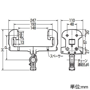 未来工業 ケーブルカッシャー I形鋼(175・190mm)用 ダブルローラー 400型 ケーブル径φ30〜45mm 吊り数1 ケーブルカッシャー I形鋼(175・190mm)用 ダブルローラー 400型 ケーブル径φ30〜45mm 吊り数1 CK-404 画像3