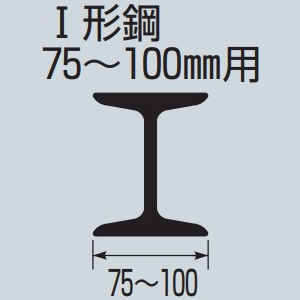未来工業 エンドカッシャー I形鋼(75〜100mm)用 100E型 ケーブル径φ10〜20mm 吊り数1 エンドカッシャー I形鋼(75〜100mm)用 100E型 ケーブル径φ10〜20mm 吊り数1 CK-100E-1 画像4