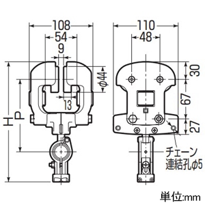 未来工業 ケーブルカッシャー H形鋼50mm用 ダブルローラー 230型 ケーブル径φ10〜20mm 吊り数1 ケーブルカッシャー H形鋼50mm用 ダブルローラー 230型 ケーブル径φ10〜20mm 吊り数1 CK-231 画像2