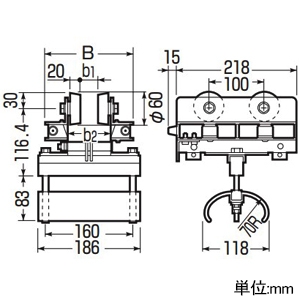 未来工業 【受注生産品】ケーブルカッシャー 中量用 I形鋼100mm用 【受注生産品】ケーブルカッシャー 中量用 I形鋼100mm用 CKI-100 画像2