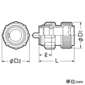 未来工業 コネクタ PF管用 ワンタッチ型 MF-30用 ベージュ コネクタ PF管用 ワンタッチ型 MF-30用 ベージュ FPK-30Y 画像2