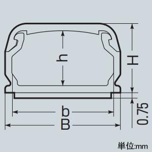 未来工業 Eモール VVFケーブル・光ファイバ用モール 屋外・屋内兼用 全長1m 0号 底面テープ付 茶 Eモール VVFケーブル・光ファイバ用モール 屋外・屋内兼用 全長1m 0号 底面テープ付 茶 EML-0BT 画像3