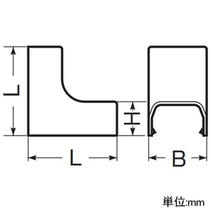 未来工業 入ズミ Eモール付属品 屋外・屋内兼用 1号 グレー 入ズミ Eモール付属品 屋外・屋内兼用 1号 グレー EMI-1G 画像2