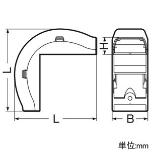 未来工業 大出ズミ Eモール付属品 屋外・屋内兼用 1号 グレー 大出ズミ Eモール付属品 屋外・屋内兼用 1号 グレー EMDL-1G 画像2