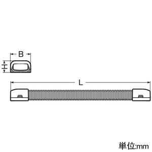 未来工業 自在曲ガリ Eモール付属品 屋外・屋内兼用 1号 ブラック 自在曲ガリ Eモール付属品 屋外・屋内兼用 1号 ブラック EMMF-1K 画像2