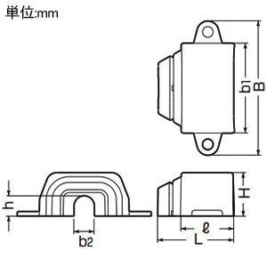 未来工業 引込みカバー Eモール付属品 屋外・屋内兼用 4号 グレー 引込みカバー Eモール付属品 屋外・屋内兼用 4号 グレー EMHC-4G 画像2