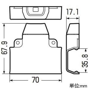 未来工業 チーズ Eモール付属品 屋外・屋内兼用 4号 グレー チーズ Eモール付属品 屋外・屋内兼用 4号 グレー EMT-4G 画像2