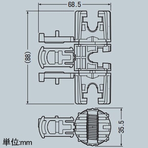 未来工業 吊り機器用耐震振れ止め部材 ≪ガチタフ≫ 2方向タイプ 適合ボルトW3/8 吊り機器用耐震振れ止め部材 ≪ガチタフ≫ 2方向タイプ 適合ボルトW3/8 FDKTW-3 画像2