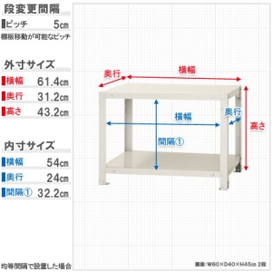 北島 【法人限定/代引き不可】 スマートラック NSTR-134ホワイト 【法人限定/代引き不可】 スマートラック NSTR-134ホワイト 51060013401 画像2