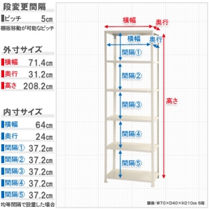 北島 【法人限定/代引き不可】 スマートラック NSTR-744 ?W700×D300×H2100亜鉛メッキ 【法人限定/代引き不可】 スマートラック NSTR-744 ?W700×D300×H2100亜鉛メッキ 51060074481 画像2