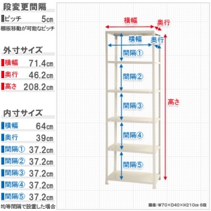 北島 【法人限定/代引き不可】 スマートラック NSTR-747 ?W700×D450×H2100白 【法人限定/代引き不可】 スマートラック NSTR-747 ?W700×D450×H2100白 51060074701 画像2