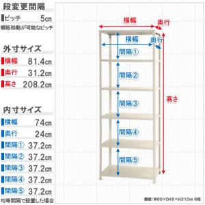 北島 【法人限定/代引き不可】 スマートラック NSTR-754 ?W800×D300×H2100亜鉛メッキ 【法人限定/代引き不可】 スマートラック NSTR-754 ?W800×D300×H2100亜鉛メッキ 51060075481 画像2