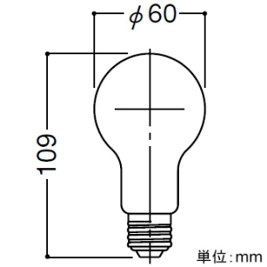 岩崎電気 防爆形照明器具用白熱電球 60W形 110V 口金E26 防爆形照明器具用白熱電球 60W形 110V 口金E26 BB110V60W 画像2