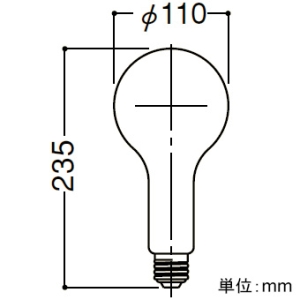 岩崎電気 防爆形照明器具用白熱電球 500W形 110V 口金E39 防爆形照明器具用白熱電球 500W形 110V 口金E39 BB110V500W 画像2