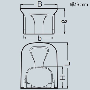 未来工業 コーナーカバー スッキリライン(E)用 70型 黒 コーナーカバー スッキリライン(E)用 70型 黒 GKC-70K 画像2