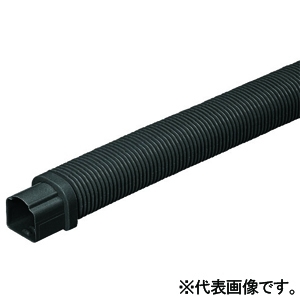 未来工業 フリージョイント 半割れタイプ スッキリライン(E)用 100型 長さ1000mm 黒 GKFA-100K