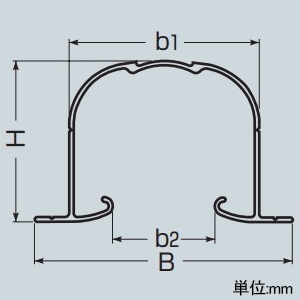 未来工業 エアコン配管用ダクト ≪スッキリクイック≫ 70型 全長2m カラービス付 ミルキーホワイト エアコン配管用ダクト ≪スッキリクイック≫ 70型 全長2m カラービス付 ミルキーホワイト GKA-70M 画像2