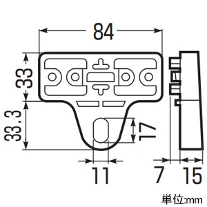 未来工業 固定ブロックスペーサー 固定ブロック付属品 ミルキーホワイト 固定ブロックスペーサー 固定ブロック付属品 ミルキーホワイト GKBS-1M 画像2