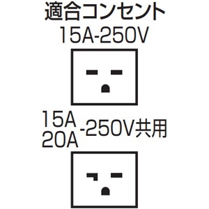 未来工業 アダプタ OKチェッカー(アースチェック付)用 15A-250V・15A/20A-250V共用 接地形コンセント用リード線付 アダプタ OKチェッカー(アースチェック付)用 15A-250V・15A/20A-250V共用 接地形コンセント用リード線付 KDK-1E-200 画像2