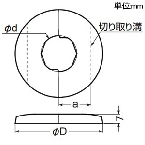 未来工業 化粧プレート 電線管用 分割式 φ60mm カベ白 化粧プレート 電線管用 分割式 φ60mm カベ白 KSP-16W 画像2