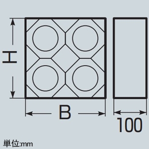 未来工業 レジンブロックコネクタ 壁厚100mm用 カクフレキ50用 4条 レジンブロックコネクタ 壁厚100mm用 カクフレキ50用 4条 KFERB-50-4 画像2