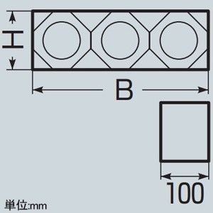 未来工業 レジンブロックコネクタ 壁厚100mm用 カクフレキ130用 3条 レジンブロックコネクタ 壁厚100mm用 カクフレキ130用 3条 KFERB-130-3 画像2