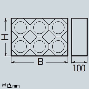 未来工業 レジンブロックコネクタ 壁厚100mm用 カクフレキ130用 6条 レジンブロックコネクタ 壁厚100mm用 カクフレキ130用 6条 KFERB-130-6 画像2