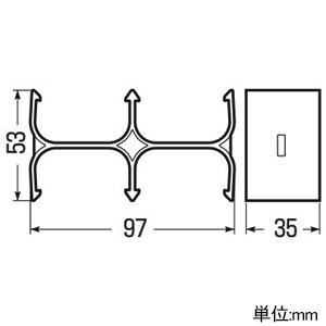 未来工業 #【受注取り寄せ品】連結ホルダー 4条タイプ 難燃性 カクフレキ30 【受注取り寄せ品】連結ホルダー 4条タイプ 難燃性 カクフレキ30 KFEH-30A-4 画像2