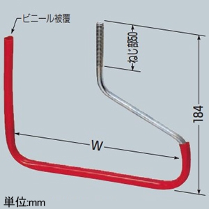 未来工業 インサート用ケーブルハンガー 適合ねじ穴W3/8 インサート用ケーブルハンガー 適合ねじ穴W3/8 KHI-L150R 画像2