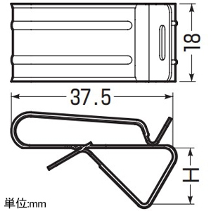 未来工業 ケーブルクリップ ステンレス製 H・L形鋼用 適合鋼材厚6〜12mm ケーブルクリップ ステンレス製 H・L形鋼用 適合鋼材厚6〜12mm KC-SF2L 画像2