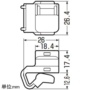 未来工業 ケーブルクリップ カバー付 適合鋼材厚1.2〜3.2mm ケーブルクリップ カバー付 適合鋼材厚1.2〜3.2mm KC-SP2YCX 画像2