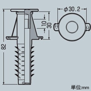 未来工業 カラー・ヘッダーインサート 断熱材・PC板用 断熱材厚50mm以上用 W3/8ボルト用 埋設深さ30mm 白 カラー・ヘッダーインサート 断熱材・PC板用 断熱材厚50mm以上用 W3/8ボルト用 埋設深さ30mm 白 NW-3W 画像3