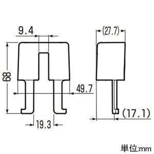 未来工業 支持部固定具 スッキリフロート用 ハイグレード用 支持金具用 ミルキーホワイト 支持部固定具 スッキリフロート用 ハイグレード用 支持金具用 ミルキーホワイト GUBK-BM 画像2