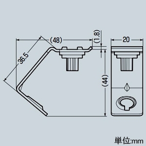 未来工業 ボルト固定具 電気・ガス式鋲打機用 鋲打ち機固定タイプ 適合ボルトW3/8 ボルト固定具 電気・ガス式鋲打機用 鋲打ち機固定タイプ 適合ボルトW3/8 GGBKS-3 画像2