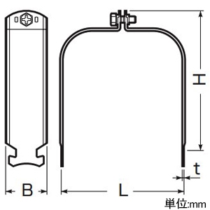 未来工業 ダクトクリップ カクフレキ81 ステンレス製 受け板付 ダクトクリップ カクフレキ81 ステンレス製 受け板付 KFEDC-81 画像2