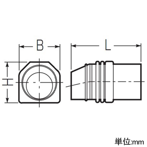 未来工業 端末カバー エネモール付属品 適合モールGML-25M 端末カバー エネモール付属品 適合モールGML-25M GMLE-25M 画像2