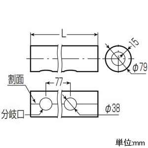 未来工業 【受注生産品】保温材 連鋳1インチヘッダー用 分岐口数2 【受注生産品】保温材 連鋳1インチヘッダー用 分岐口数2 GSH2-2FN 画像2