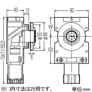 未来工業 水栓ジョイントボックス A-4N NO型 適合サヤ管22 水栓ジョイントボックス A-4N NO型 適合サヤ管22 GS4N-22NO 画像2