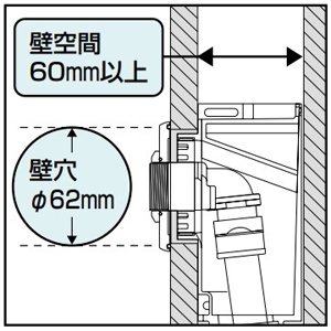 未来工業 水栓ジョイントボックス A-5(Rp1/2用) NO型 適合サヤ管28 水栓ジョイントボックス A-5(Rp1/2用) NO型 適合サヤ管28 GS5-28NO 画像3