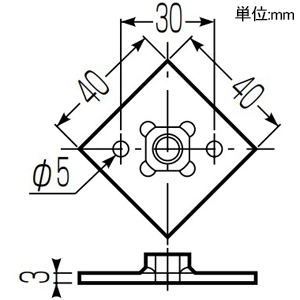 未来工業 固定座金 1本用 適合ボルトW3/8 電気亜鉛メッキ処理 固定座金 1本用 適合ボルトW3/8 電気亜鉛メッキ処理 GS-110S 画像2