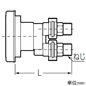 未来工業 一口循環口 樹脂製 ストレートタイプ ねじ用G1/2 一口循環口 樹脂製 ストレートタイプ ねじ用G1/2 GBSJ-N15G 画像2