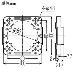 未来工業 バックハンガー LUBボックス(GB4N)用 バックハンガー LUBボックス(GB4N)用 GB3-UB 画像2