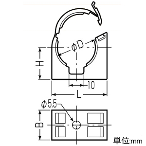 未来工業 サヤ管クリップ サヤ管16用 サヤ管クリップ サヤ管16用 LSF-16 画像2