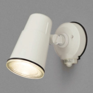 東芝 LEDスポットライト 防雨形 壁面専用 ON/OFFセンサータイプ LED電球一般電球形 E26口金 ランプ別売 ホワイト LEDS88900Y(W)M