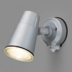 東芝 LEDスポットライト 防雨形 壁面専用 ON/OFFセンサータイプ LED電球一般電球形 E26口金 ランプ別売 シルバー LEDS88900Y(S)M