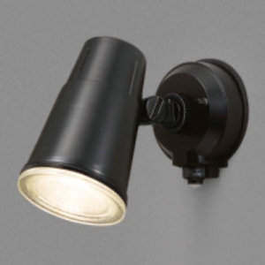 東芝 LEDスポットライト 防雨形 壁面専用 ON/OFFセンサータイプ LED電球一般電球形 E26口金 ランプ別売 ブラック LEDS88900Y(K)M
