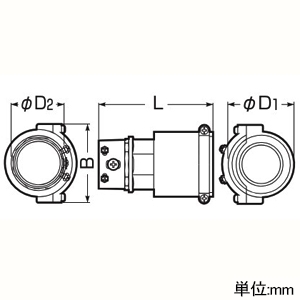 未来工業 コンビネーションカップリング 難燃性 ミラレックス70⇔薄鋼電線管(ねじ無)63 Oリング付 コンビネーションカップリング 難燃性 ミラレックス70⇔薄鋼電線管(ねじ無)63 Oリング付 MFEP-70D 画像2